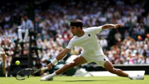 Alcaraz x Fognini em Wimbledon.