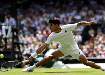 Alcaraz x Fognini em Wimbledon.