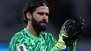 Alisson, goleiro da Seleção Brasileira.