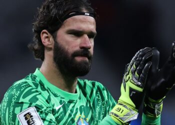 Alisson, goleiro da Seleção Brasileira.