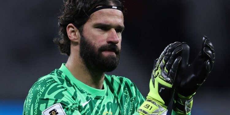 Alisson, goleiro da Seleção Brasileira.