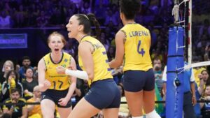 Brasil em quadra pela VNL.