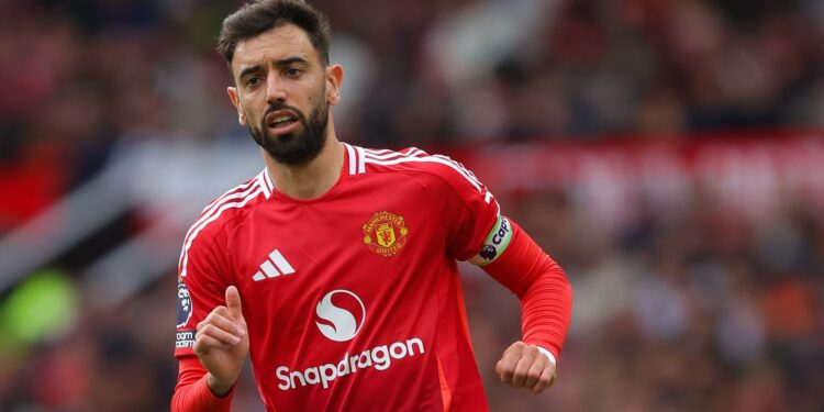 Bruno Fernandes no Manchester United.