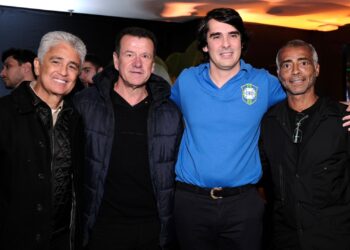 Diego Fernandes e craques do futebol na Neo Química Arena.