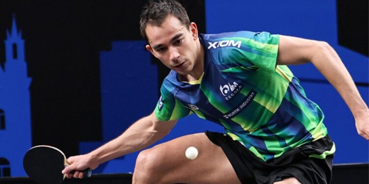 Hugo Calderano vence no WTT Contenders.