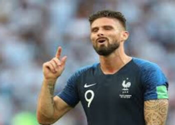 Olivier Giroud seleção da frança - Créditos : https://commons.wikimedia.org/wiki/File:Olivier_Giroud_-_full_-_2018_FIFA_World_Cup.jpg