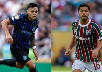 Inter de Milão x Fluminense no Mundial da Fifa.