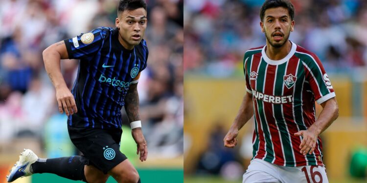 Inter de Milão x Fluminense no Mundial da Fifa.