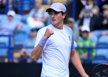 João Fonseca fala sobre vitória em Eastbourne.