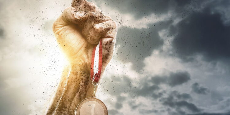 Ilustração da medalha de ouro - Créditos: depositphotos.com / Rangizzz