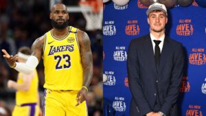 LeBron James e Cooper Flagg, da NBA (Créditos; Getty Images)