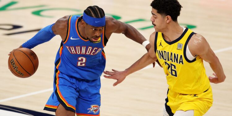 Oklahoma City Thunder e Indiana Pacers nas finais da NBA.