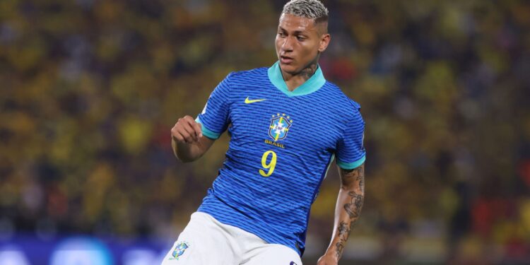 Richarlison na Seleção Brasileira.