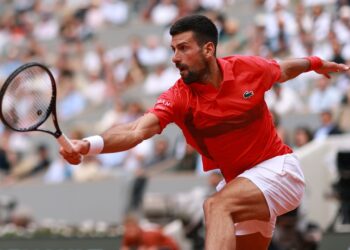Novak Djokovic em Roland Garros.
