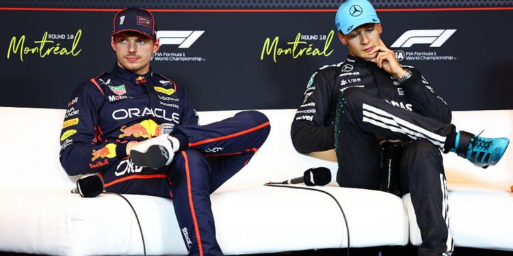 Russell e Verstappen vivem momento de rivalidade