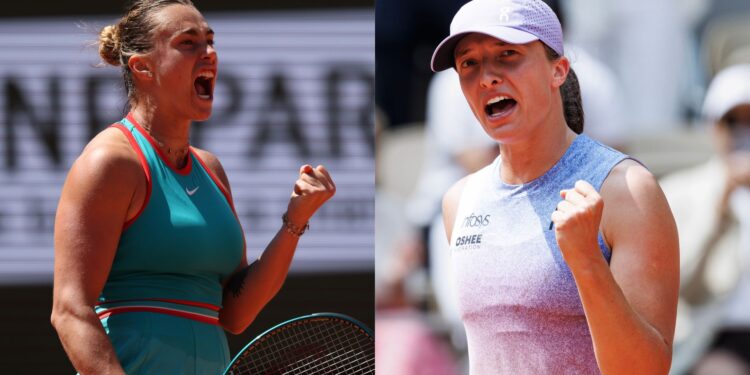 Aryna Sabalenka vai encarar Iga Swiatek nas semis de Roland Garros.