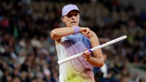 Swiatek em Roland Garros.
