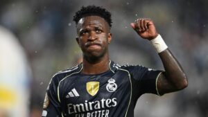 Vini Jr no Real Madrid.