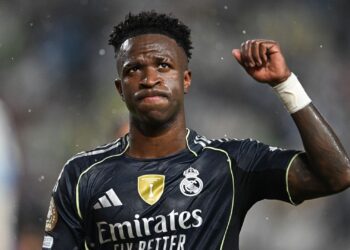 Vini Jr no Real Madrid.