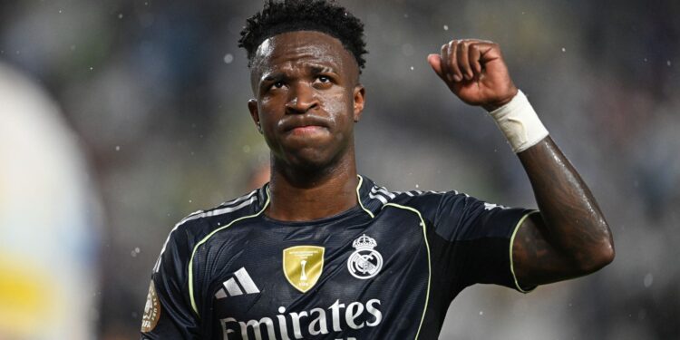 Vini Jr no Real Madrid.