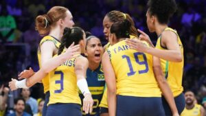 Brasil encarou a Bélgica na VNL.