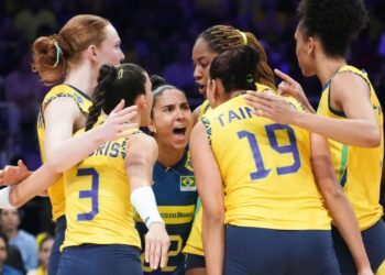 Brasil encarou a Bélgica na VNL.