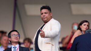 Ronaldo, ex-jogador brasileiro, durante jogo do Real Valldolid