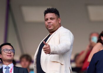 Ronaldo, ex-jogador brasileiro, durante jogo do Real Valldolid