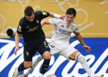 Lance de jogo entre Real Madrid e Juventus
