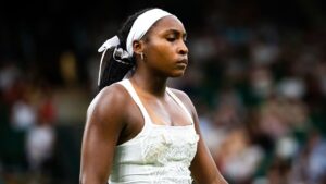 Coco Gauff, tenista estadunidense , após derrota em Wimbledon