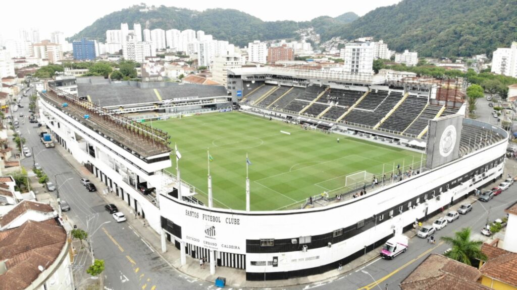 Foto aérea da Vila Belmiro