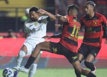 Lance de jogo entre Sport e Botafogo
