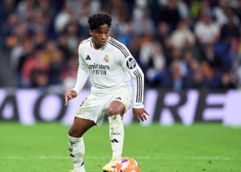 Endrick, do Real Madrid, durante jogo contra o Mallorca