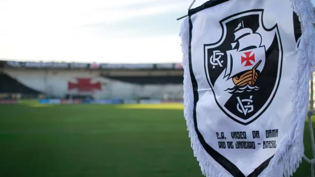 Flâmula com o escudo do Vasco da Gama