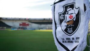 Flâmula com o escudo do Vasco da Gama
