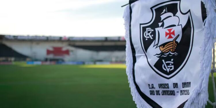 Flâmula com o escudo do Vasco da Gama