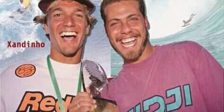 Xandinho e o big rider Marcello Pedro - Foto: Divulgação