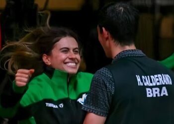 Calderano e Takahashi seguem se entrosando muito bem