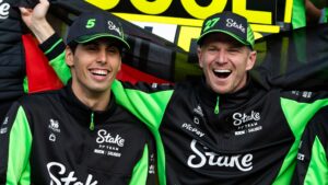Gabriel Bortoleto e Nico Hulkenberg na F1.