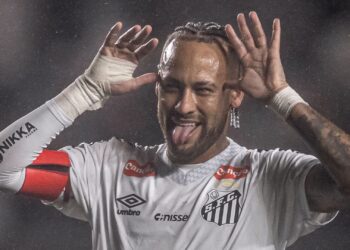 Neymar no Santos.