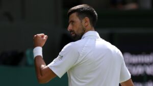 Djokovic em Wimbledon.