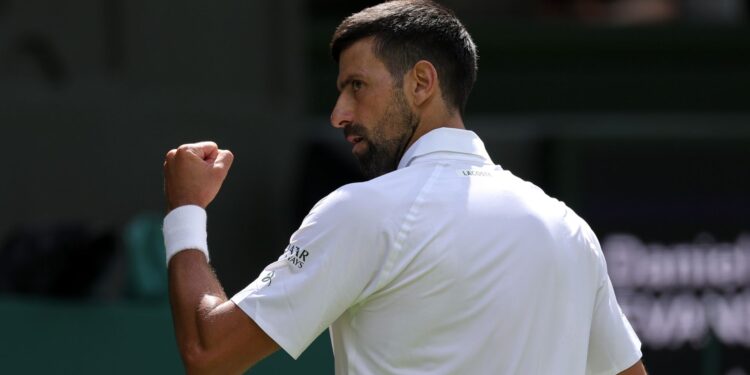 Djokovic em Wimbledon.