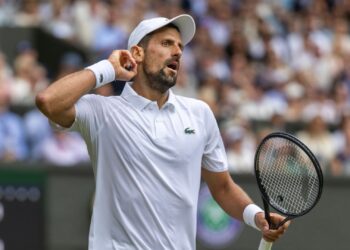 Djokovic em Wimbledon.