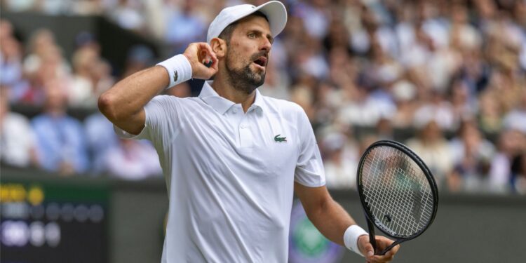 Djokovic em Wimbledon.
