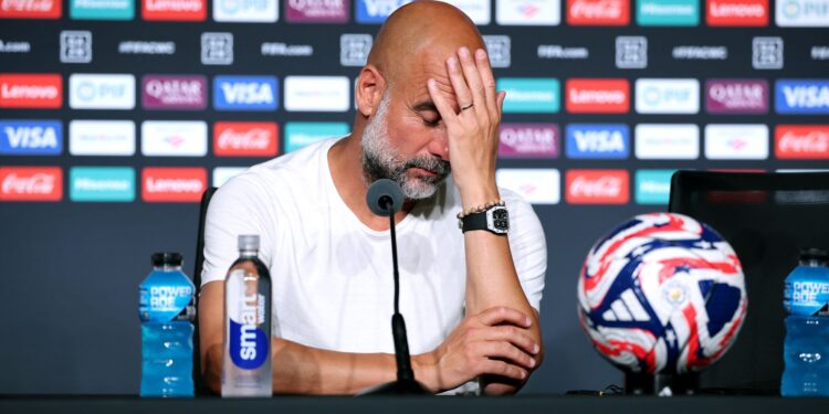 Guardiola, técnico do City.