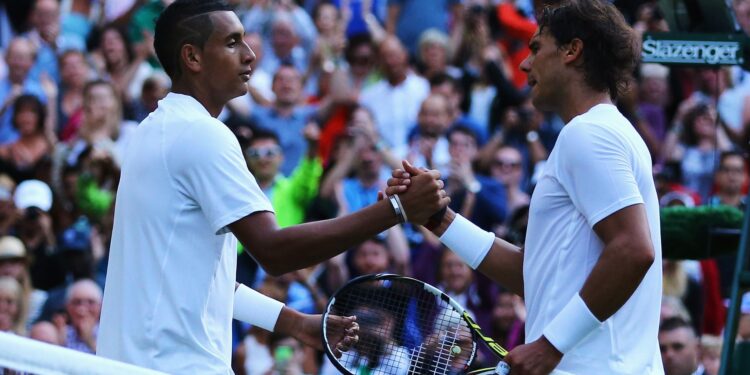 Kyrgios e Nadal.