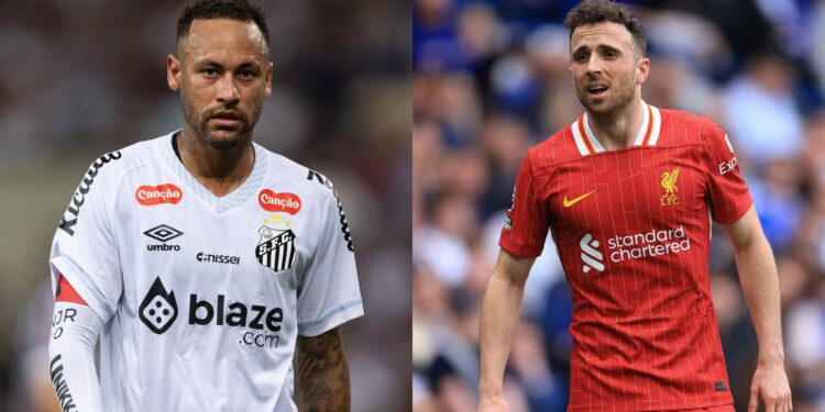 Neymar e Diogo Jota.