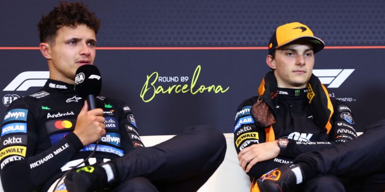 Norris e Piastri na F1.