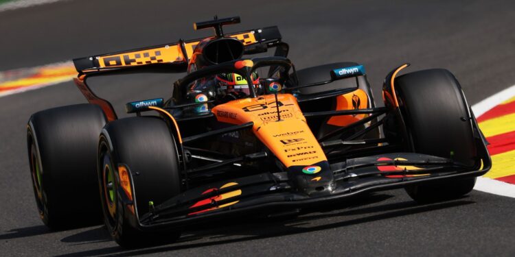Oscar Piastri na F1 pelo GP da Bélgica.