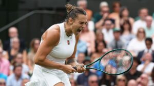 Aryna Sabalenka, número um do mundo.